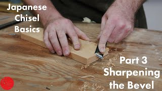 Japanese Chisel Setup - Part 3 of 3 - Sharpening the Bevel