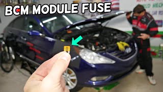 HYUNDAI SONATA BCM BODY CONTROL MODULE FUSE LOCATION REPLACEMENT