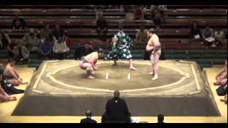 Chiyosakae vs Okinofuji Day 5 Sumo Natsu Basho May 2014