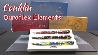 Conklin Duraflex Elements Fountain Pens(Limited Edition) with new JoWo nibs!