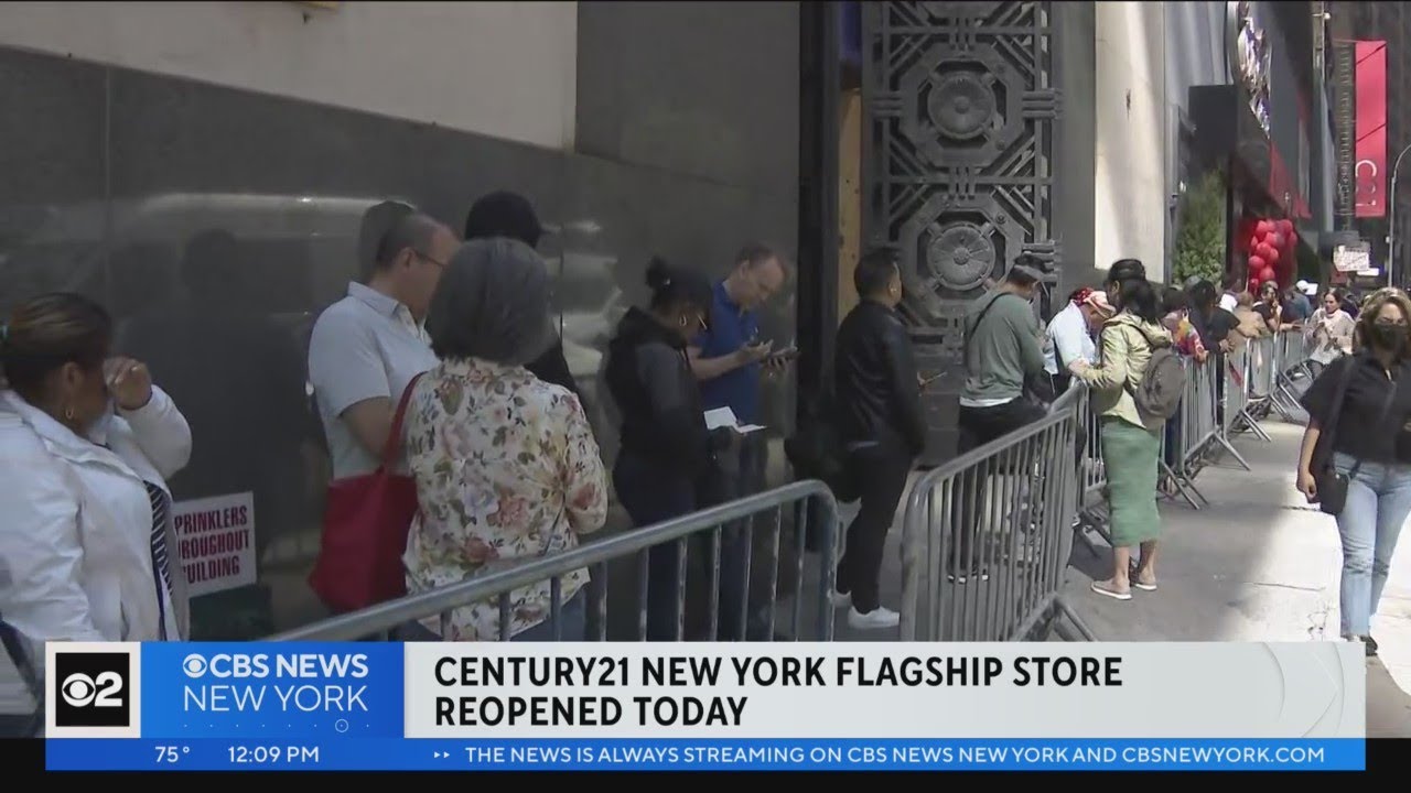 Century 21 Reopens Flagship Store In Manhattan - YouTube