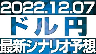 FXドル円最新シナリオ予想＆全エントリー先出し解説 ［2022/12/7］※2倍速推奨