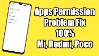 Redmi Mobile Apps Permission Problem Kaise Theek Karen | Miui Apps Permission Problem Solve 100%