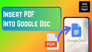 How to Insert PDF into Google Doc (2024)