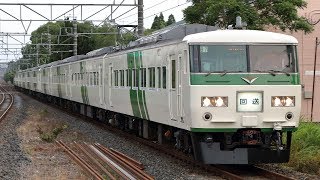 【4K】185系B7+B4編成 回9734M 回送列車 外房線新茂原駅通過