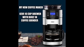 Gevi 10 Cup Coffee Maker with Built In Coffee Grinder -  Review