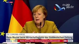 LIVE: Bundeskanzlerin Merkel beim Wirtschaftsgipfel der SZ