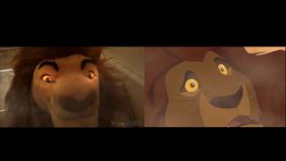【The Lion King】Mufasas death - LIVE ACTION COMPARISON【Plush Parody】