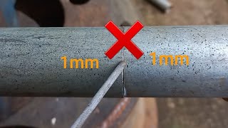 a simple way for beginners to weld galvanized pipe joints