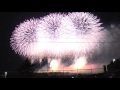 pl花火芸術2017 ワイドスターマイン 風上より全景 高音質　the art of pl fireworks osaka japan