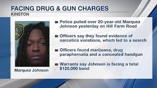 Lenoir County felon arrested after police find drugs and gun during traffic stop