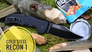 Тест Cold Steel Recon 1 Clip после переточки / test