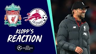 Klopp's reaction: Tactical changes, celebrating tackles & a lot to learn  | Liverpool vs Salzburg