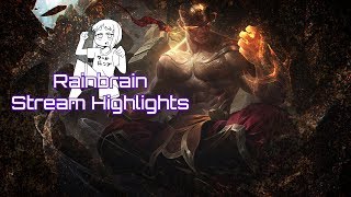 【LoL】今シーズン1試合目はリーシンジャングル | Rainbrain Stream Highlights