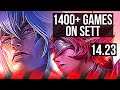 SETT vs RIVEN (TOP) | 1400+ games | KR Grandmaster | 14.23