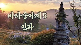 바라승아제 5 인과를 믿는가. 모든 것이 인과의 소치임을 언제나 잊지 않는가.