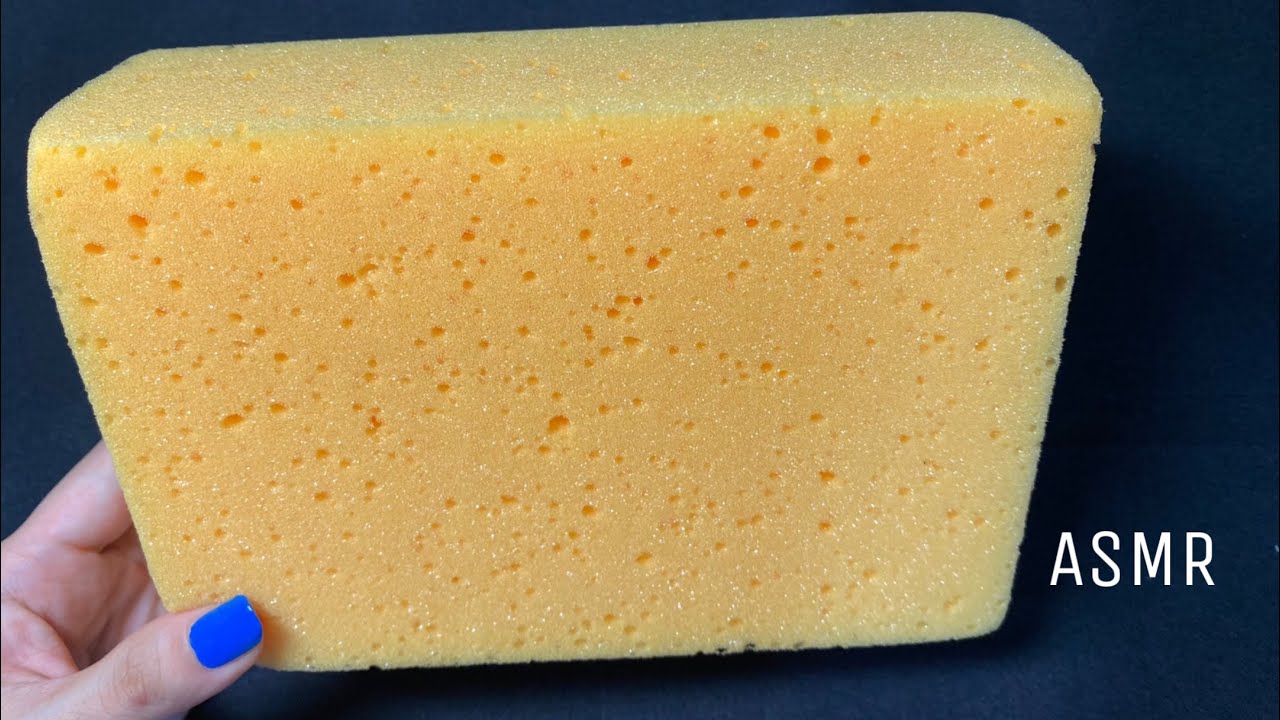 Asmr Sponge Scratching And Ripping No Talking Youtube