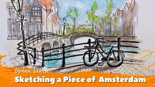 Amsterdam Scenery - Urban Sketching