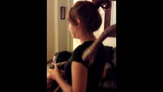 Girl scared of snake