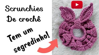 Scrunchies de crochê