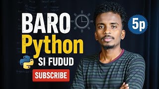 Barashada Python | Python Af-Soomaali Course with @sharafdiin