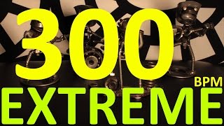 300 BPM - EXTREME - 4/4 Drum Track - Metronome - Drum Beat