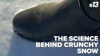 The science behind crunchy snow