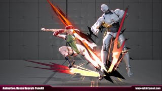 SF6 Cammy Heavy Combo Blender Fan Animation