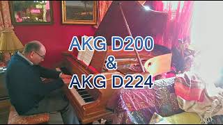 Testing AKG D200 AKG D202 AKG D224 microphones