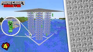 I Made a Giant Creeper Farm in Minecraft Hardcore #4 (Hindi)