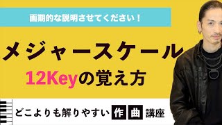 【初心者音楽理論#15】覚えるの大変！12Keyのメジャースケールはこうやって出来ている！【作曲】【音階】【楽典】