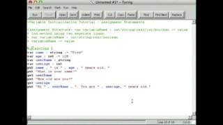 Variable Initialization - Turing