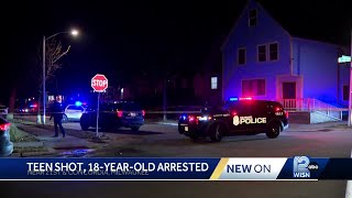 14-year-old shot, killed; 18-year-old arrested