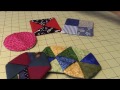 folded fabric coasters