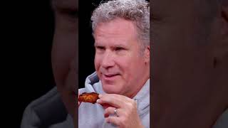 Will Ferrell's reaction to every wing on the Hot Ones Holiday Extravaganza 🎄 #sh