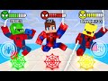 JJ and Mikey Turn to Spider-Man with Banana Kid - Maizen Minecraft Animation