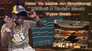 How to Make an EMOTIONAL Hotboii x Kodak Black Type Beat | Fl Studio Tutorial