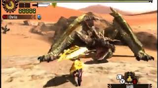 MH4G チャージアックス 灼熱地獄から来た黒轟竜 3分13秒