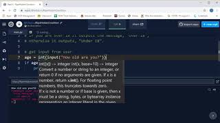 Python Challenge 1: Under age