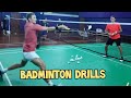 Professional badminton training with coaches ( Lee zii jia, Viktor axelsen, Zheng siwei)