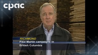 Election campaign flashback: Paul Martin defends Canada in U.S. tariff dispute – December 14, 2005