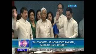 Senator Koko Pimentel sworn in as Senate President