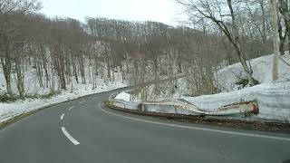 十和田湖への雪の道路　開通