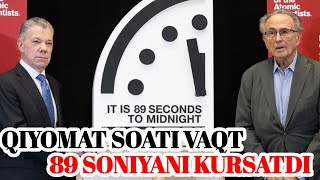 QIYOMAT SOATI VAQTI 89 SONIYA QOLGANINI KURSATDI