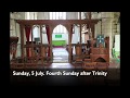 Eucharist for the Fourth Sunday after Trinity