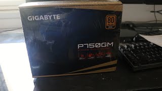 Gigabyte P750GM Modular 750W 80 Plus Gold Power Supply Unboxing