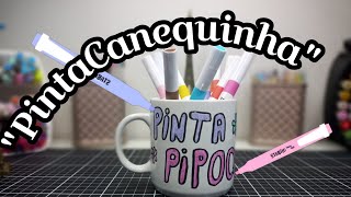 Personalizando a caneca da PintaPipoquinha! #acrylicmarker #shopeeoficial