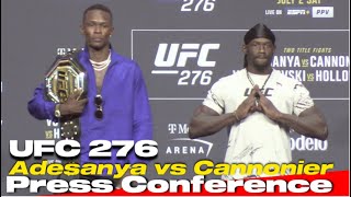 UFC 276 PRESS CONFERENCE ADESANYA vs CANNONIER