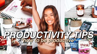 HOW TO BE PRODUCTIVE | 85+ Productivity Tips for School, At Home, HOW TO GET THINGS DONE!