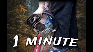 HOW to START a CHAINSAW in 1 minute